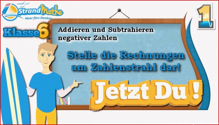 Addition Und Subtraktion Negativer Zahlen ★ Übung 1 ǀ