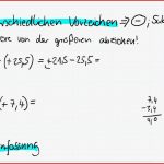 Addition Und Subtraktion Von Rationalen Zahlen