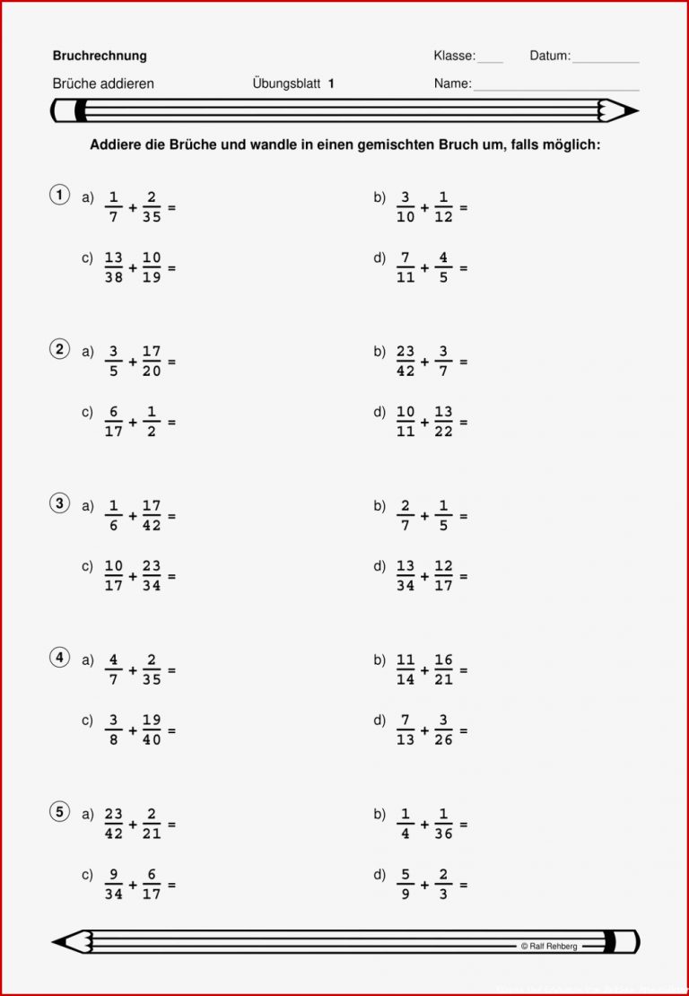 Addition Von Brüchen Arbeitsblatt Ideen Arbeitsblätter