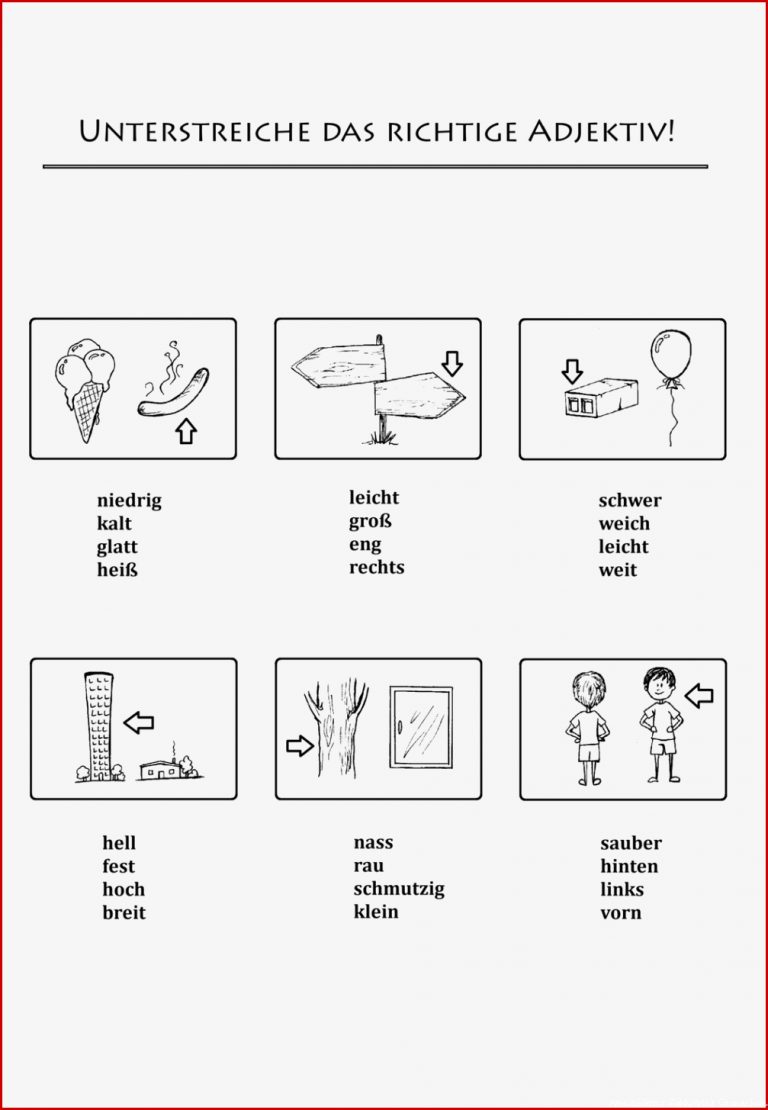 Adjektive erkennen – Unterrichtsmaterial in den Fächern