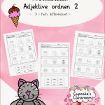 Adjektive ordnen 2 Cupcake S Classroom