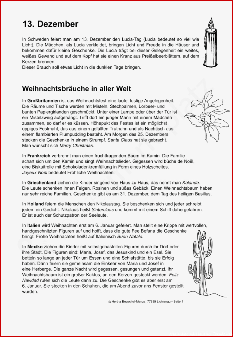 Adventskranz Gestalten Arbeitsblatt Stephen Scheidt Schule