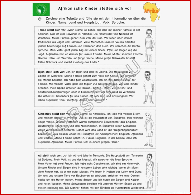 Afrika Werkstatt für Grundschule