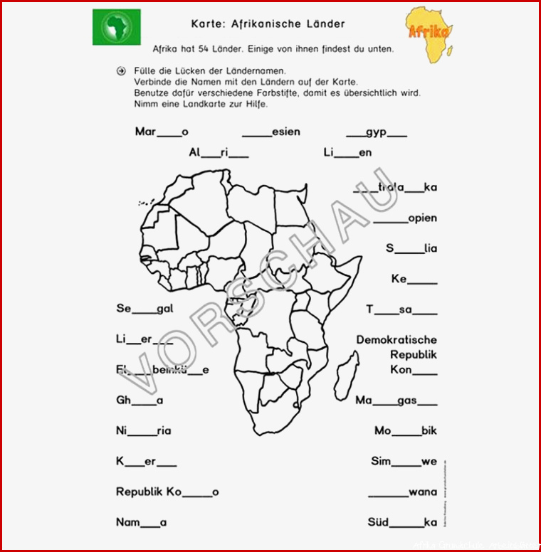 Afrika Werkstatt für Grundschule