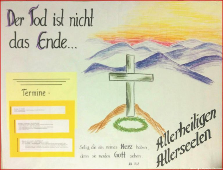 Kostenlose Allerheiligen und Allerseelen im Schaukasten Allerheiligen und Allerseelen im Schaukasten