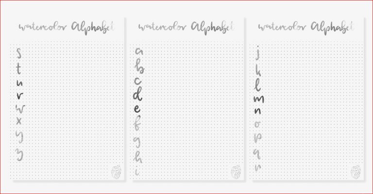 Alphabet Kalligraphie übungsblätter Pdf Kostenlos