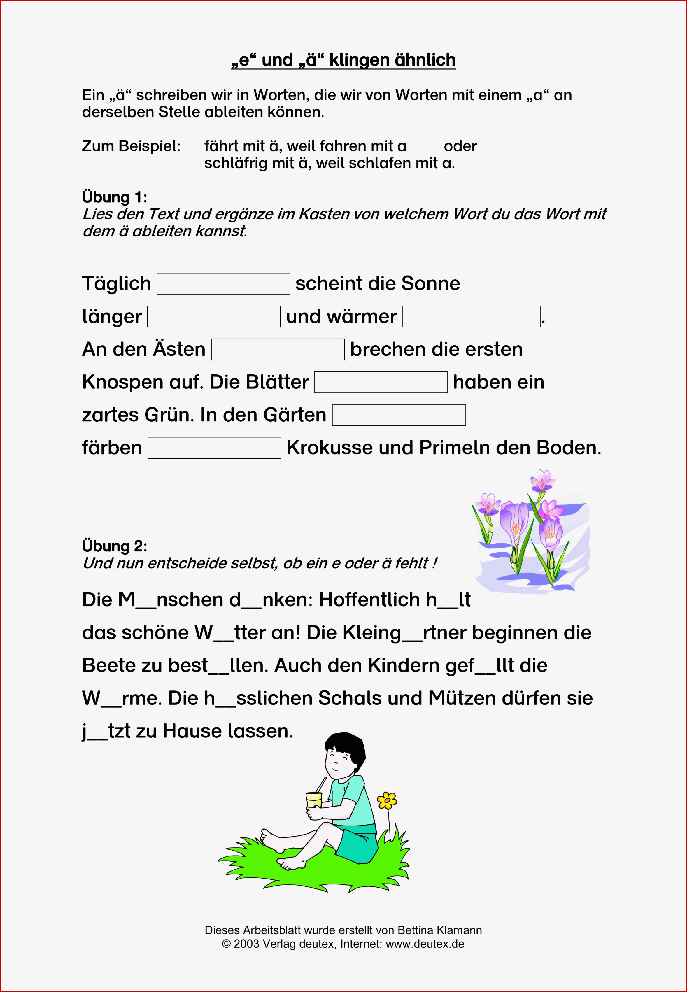 Arbeitsblätter 3 Klasse Deutsch Worksheets
