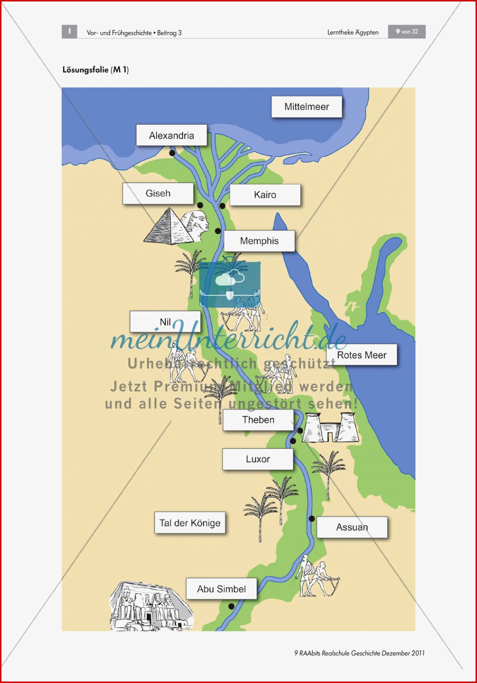 Arbeitsblätter ägypten Kostenlos