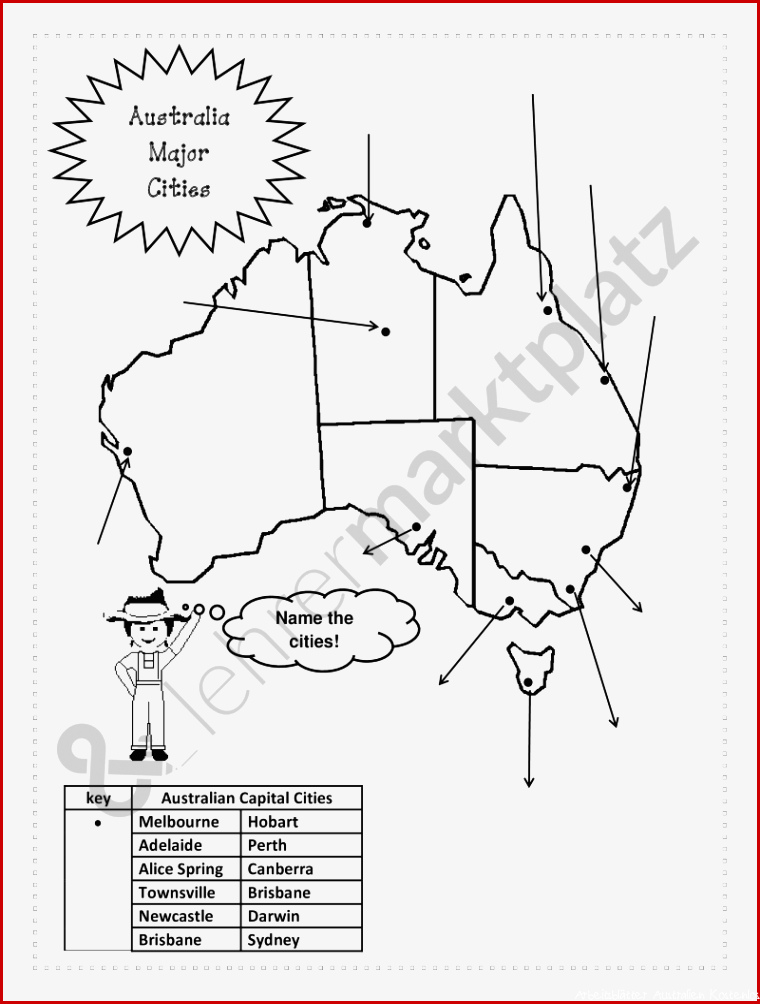 Arbeitsblätter Australien Kostenlos Worksheets