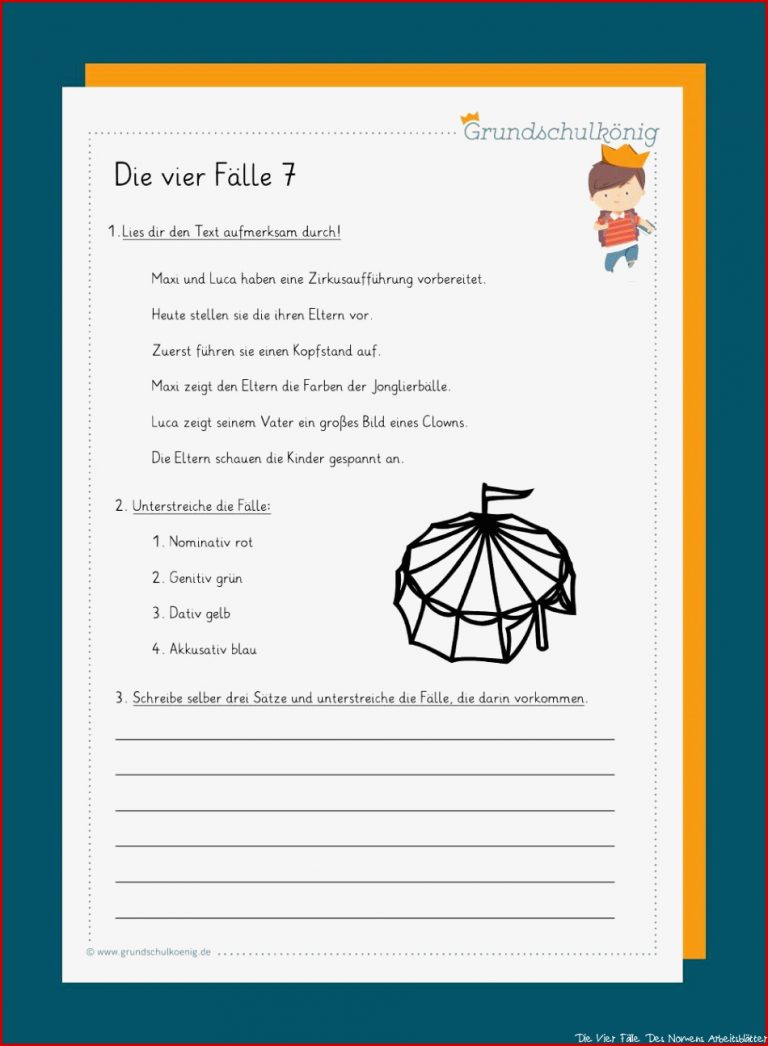 Arbeitsblätter Deutsch 5 Klasse 4 Fälle Worksheets