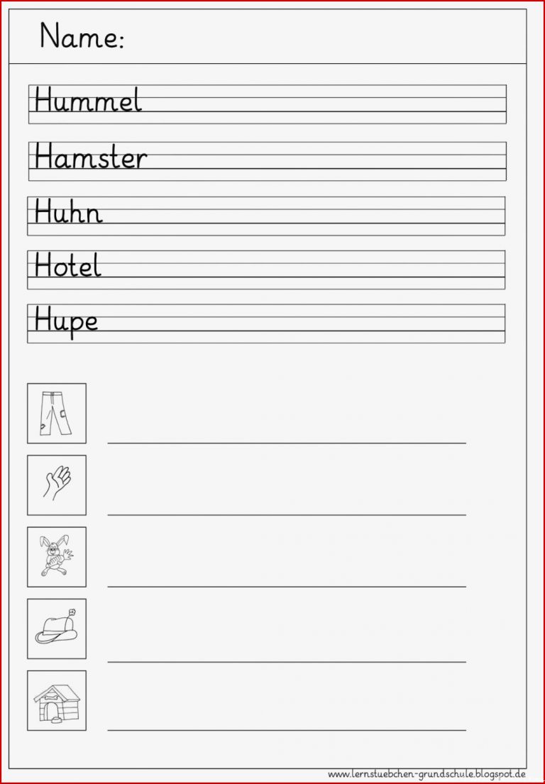 Arbeitsblätter Deutsch Klasse 1 Schreibschrift Worksheets