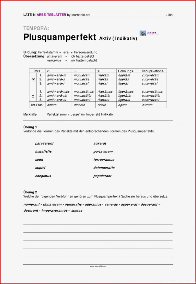 Arbeitsblätter Deutsch Zeitformen 7 Klasse Worksheets