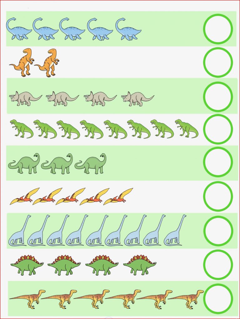 Arbeitsblätter Dinosaur Dino Ausschneiden kleben