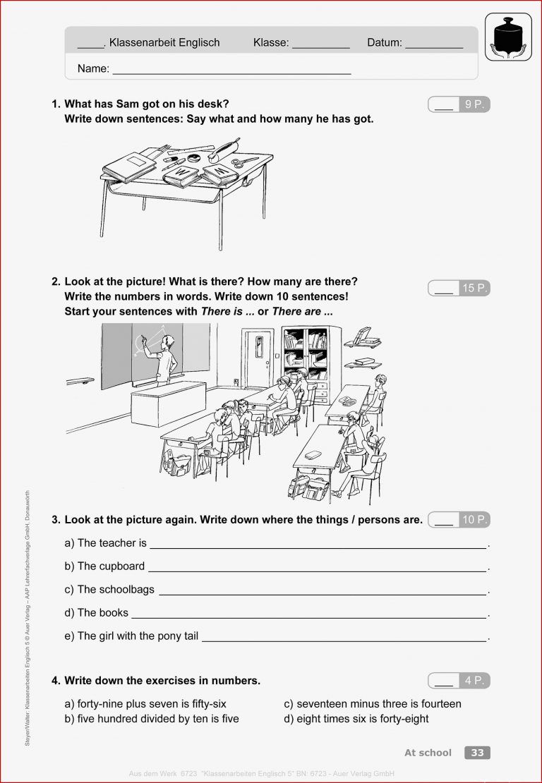 Arbeitsblätter Englisch 5 Klasse Gymnasium Green Line