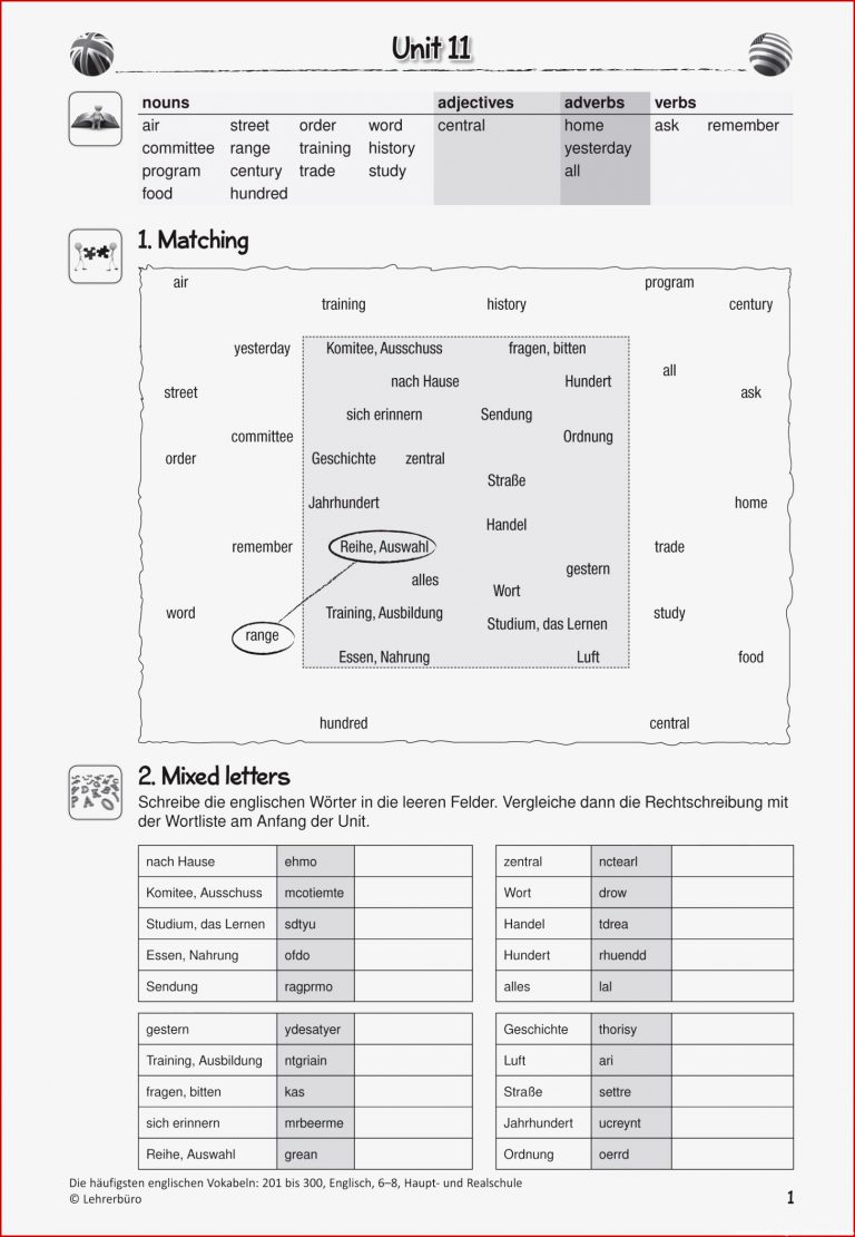 Arbeitsblätter Englisch Arbeitsblätter Klasse 5 Zum