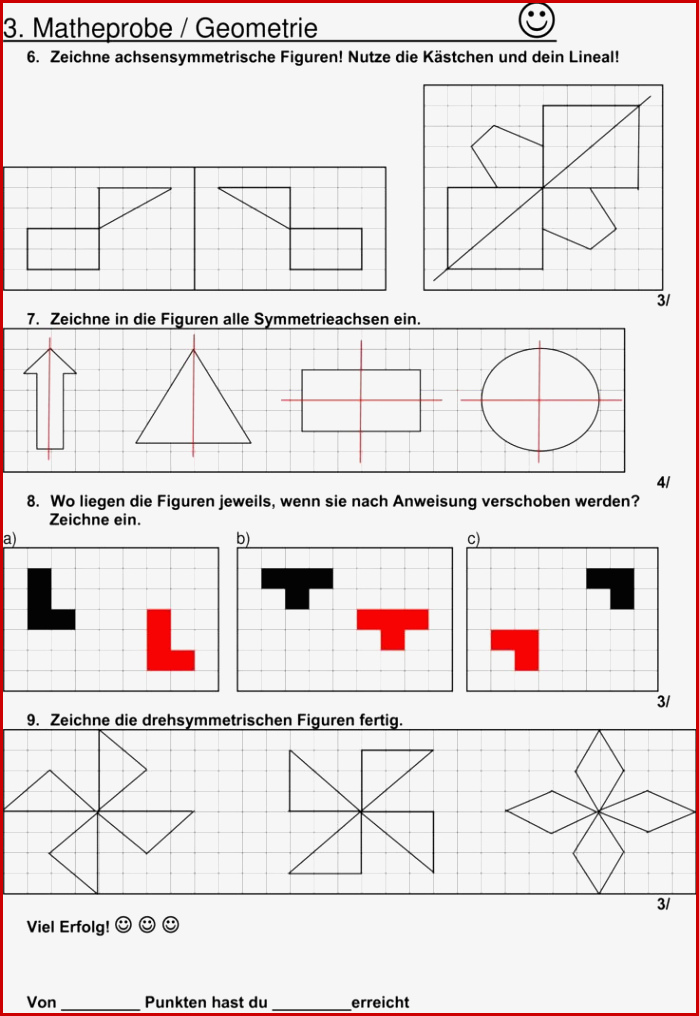 Arbeitsblätter Geometrie Klasse 3 Worksheets