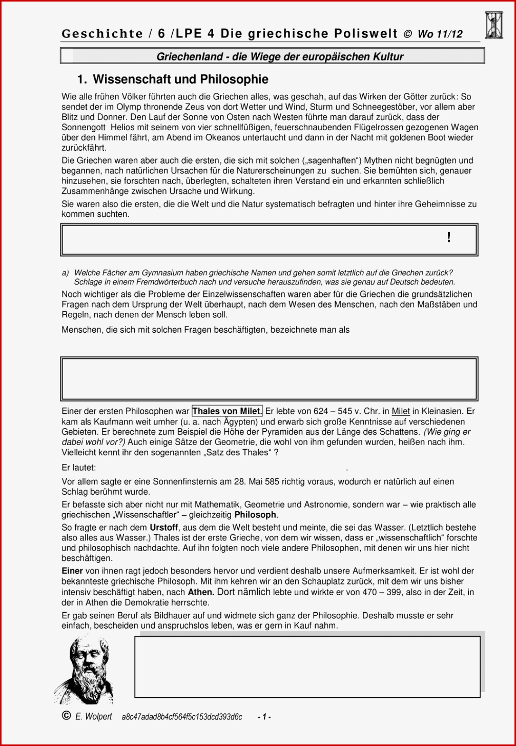 Arbeitsblätter Geschichte Klasse 6 Griechenland Worksheets