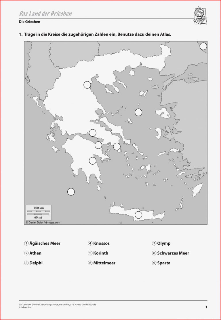 Arbeitsblätter Geschichte Klasse 6 Griechenland Worksheets