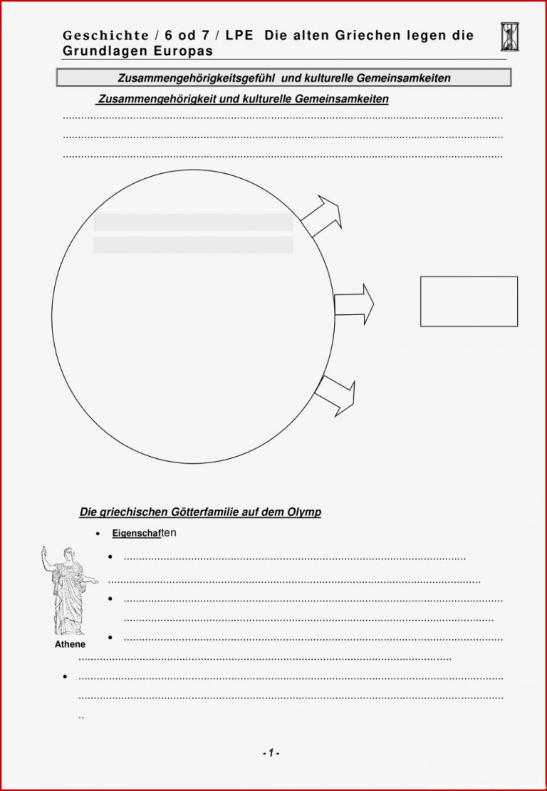 Arbeitsblätter Geschichte Klasse 6 Griechenland Worksheets