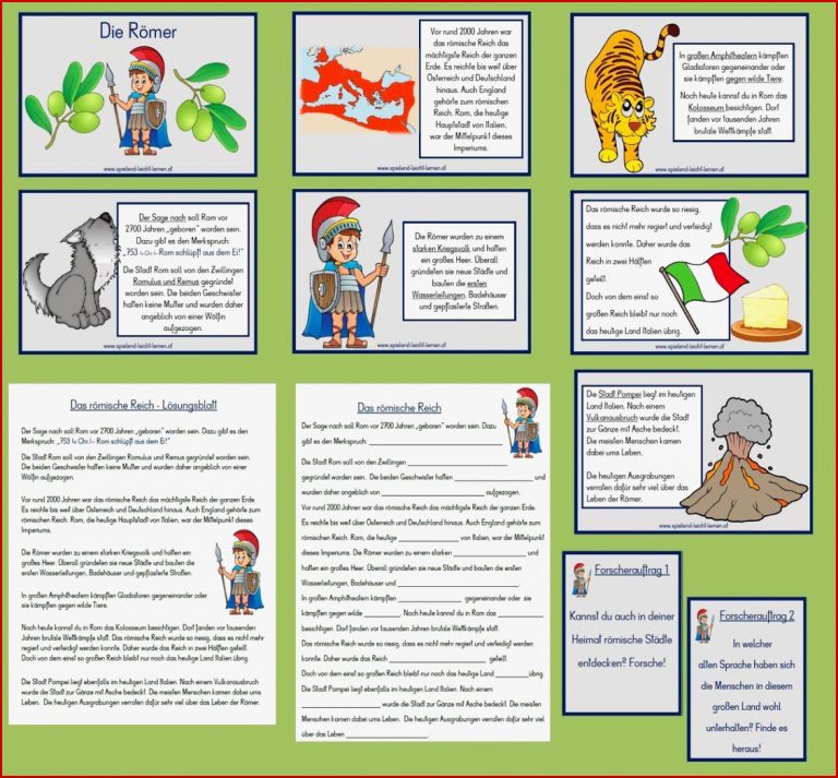 Arbeitsblätter Geschichte Römisches Reich Worksheets