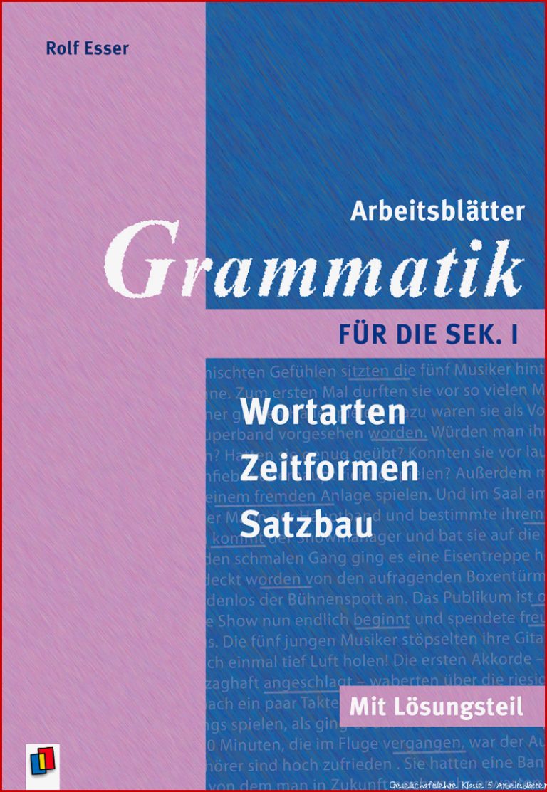 ArbeitsblÃ¤tter Grammatik FÃ¼r Die Sek. I