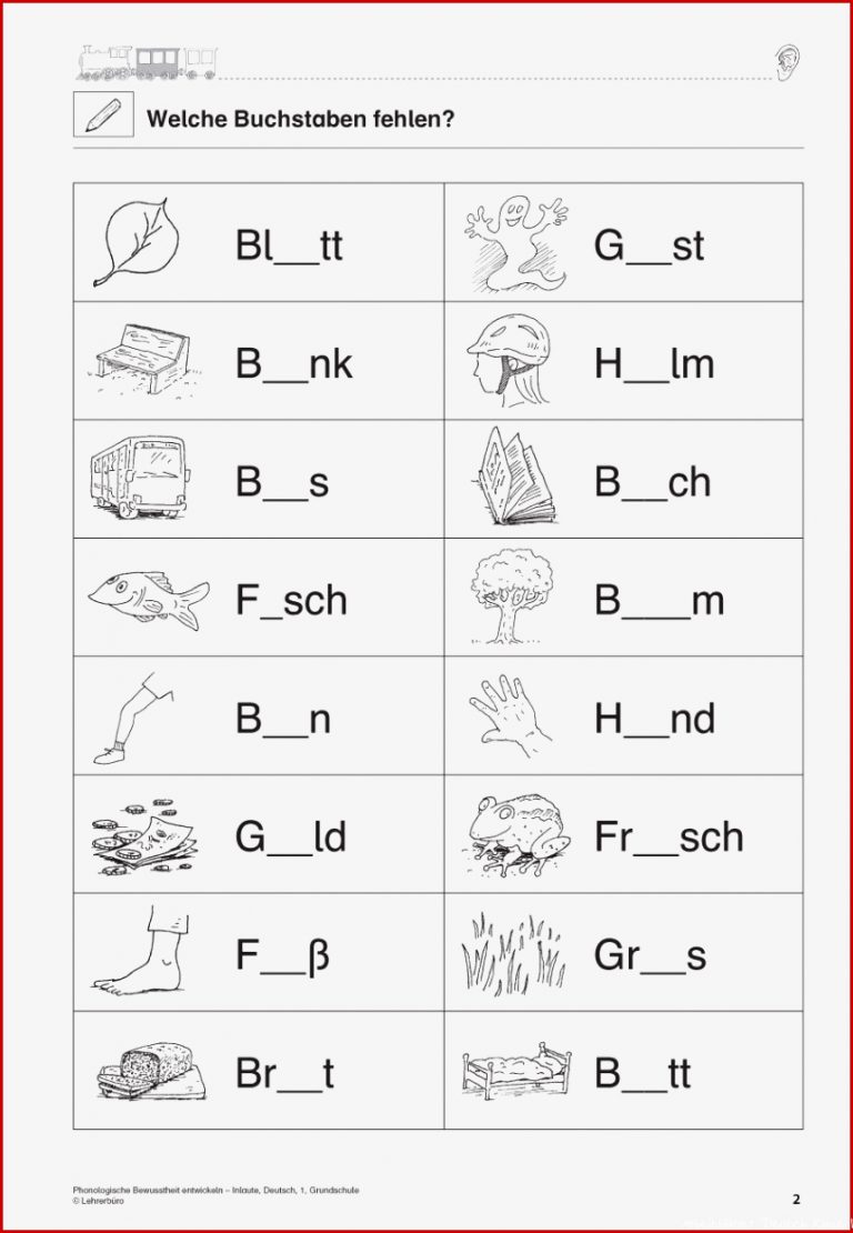 Arbeitsblätter Grundschule 1 Klasse Ausdrucken 27 Bei