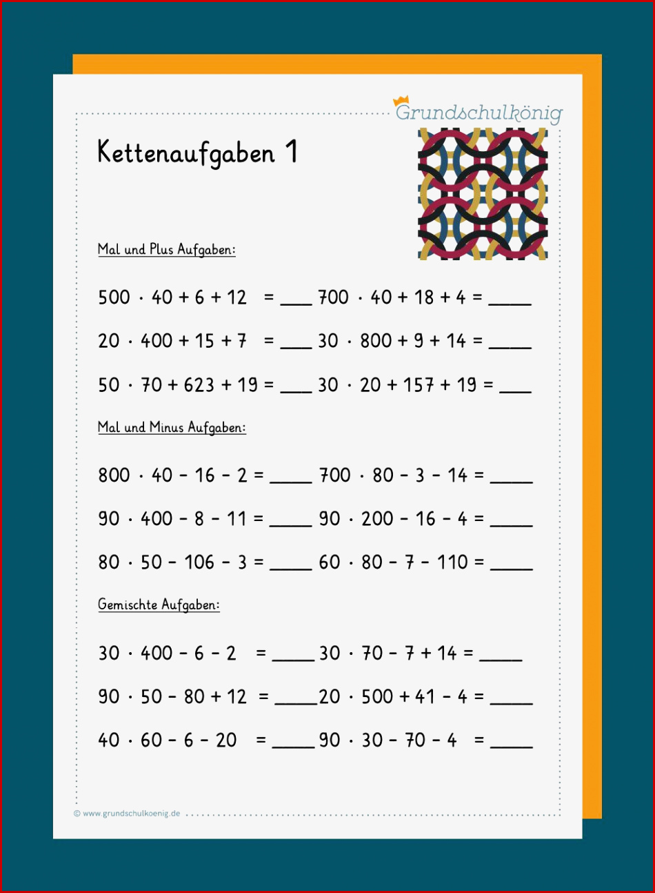 Arbeitsblätter Grundschule 4 Klasse Mathe Ideen