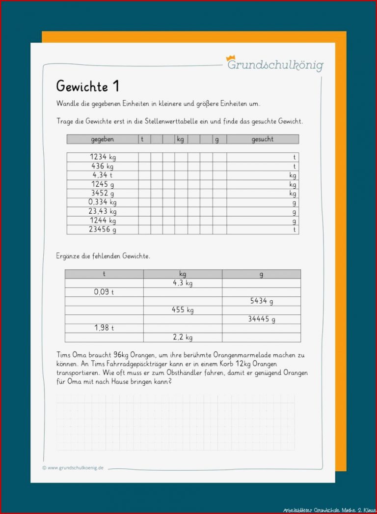 Arbeitsblätter Grundschule 4 Klasse Mathe Ideen