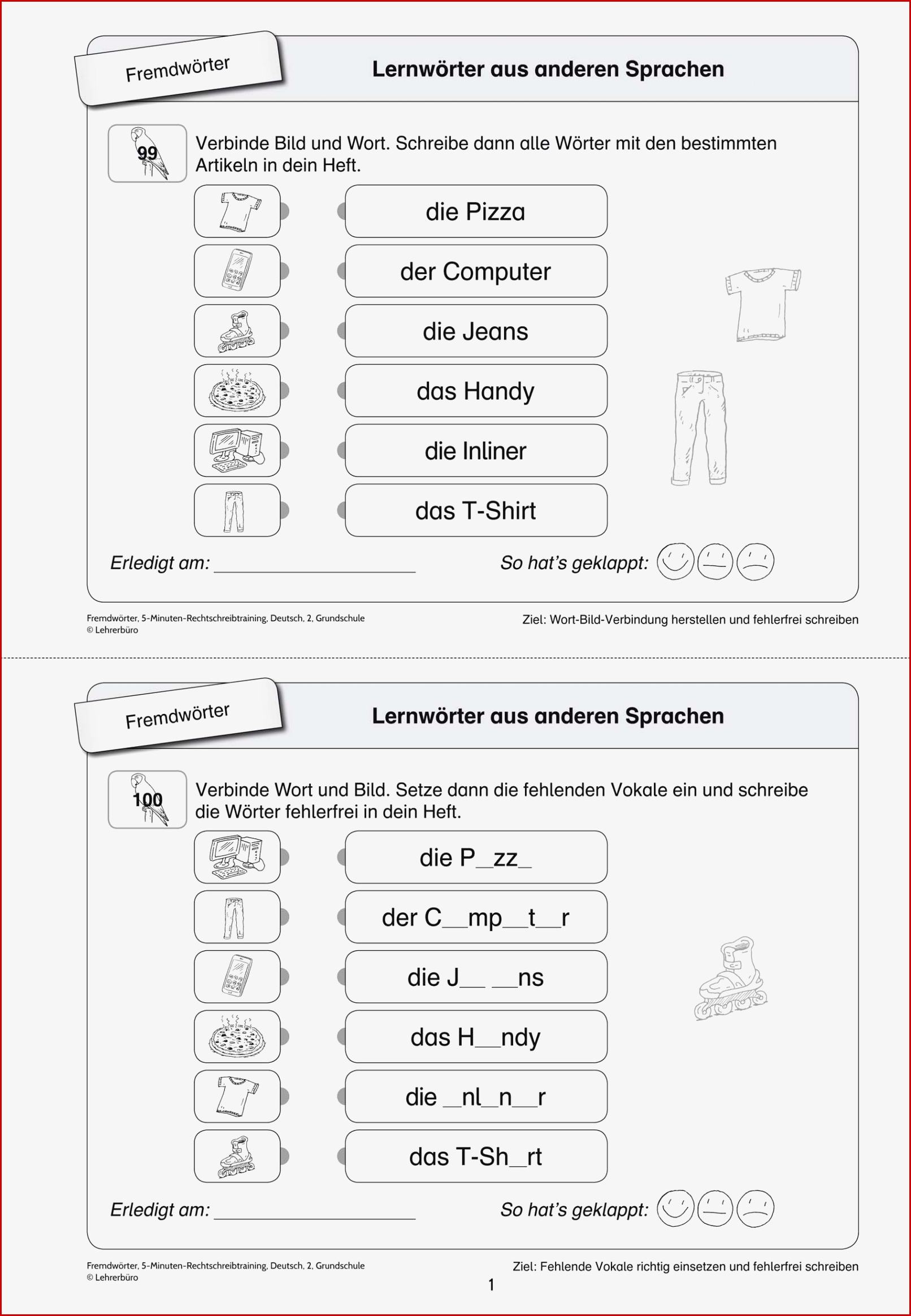 Arbeitsblätter · Grundschule · Lehrerbüro