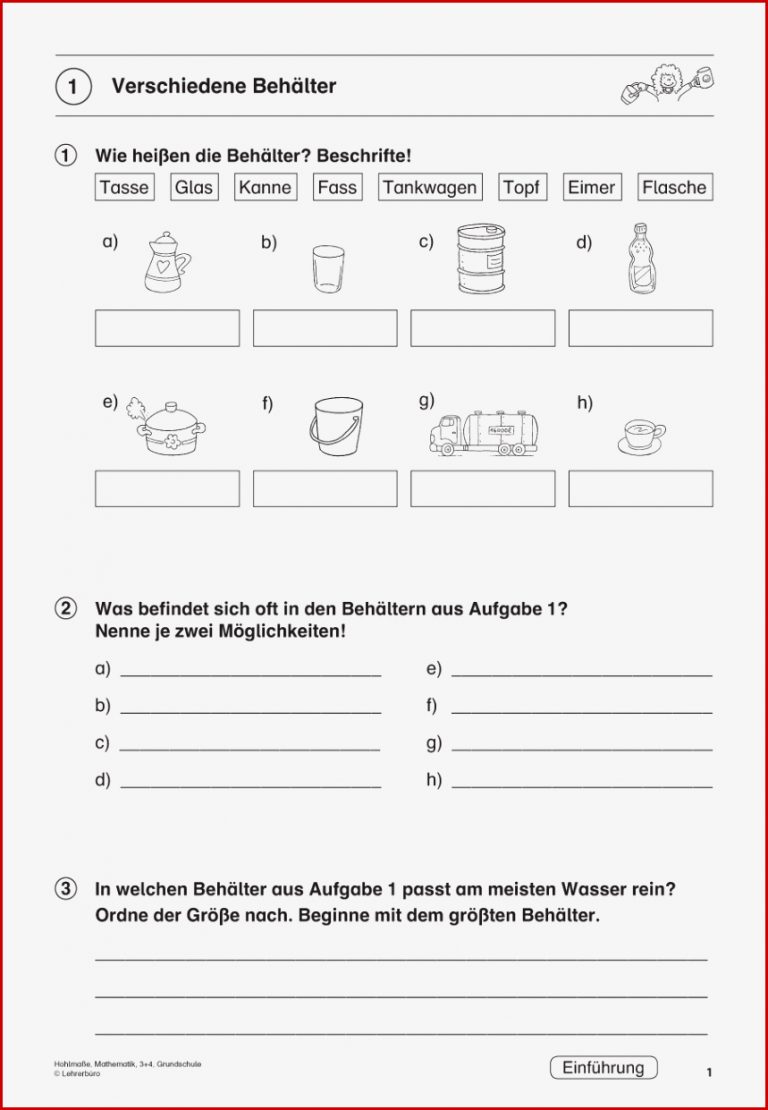 Arbeitsblätter · Grundschule · Lehrerbüro