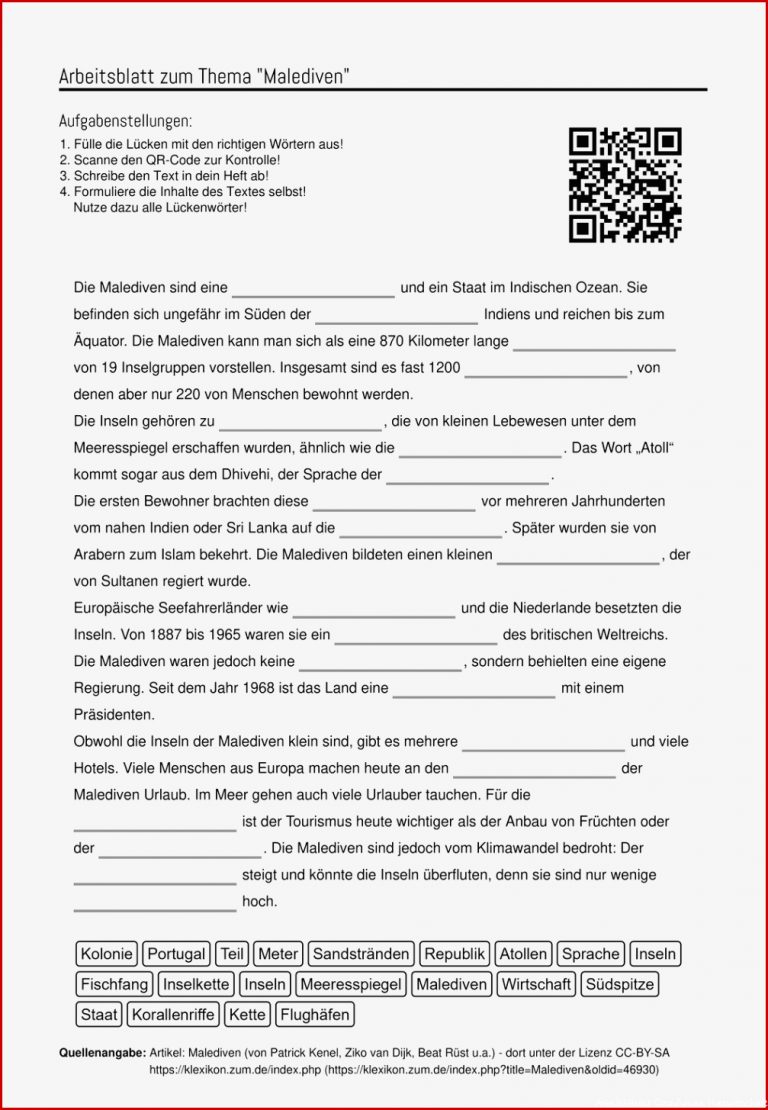 Arbeitsblätter Grundwissen Hauswirtschaft Worksheets