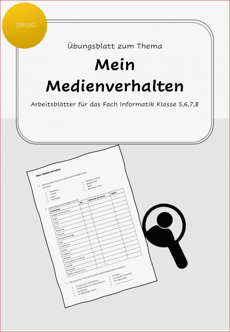 Arbeitsblätter Informatik Kostenlos Worksheets