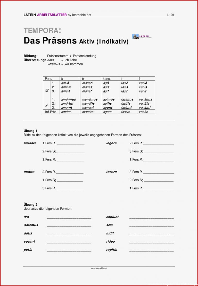 Arbeitsblätter Konjunktiv 1 Und 2 Mit Lösungen Worksheets