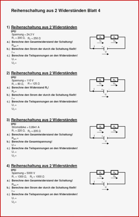 Arbeitsblätter Kopiervorlagen Physik Elektrotechnik 6 9