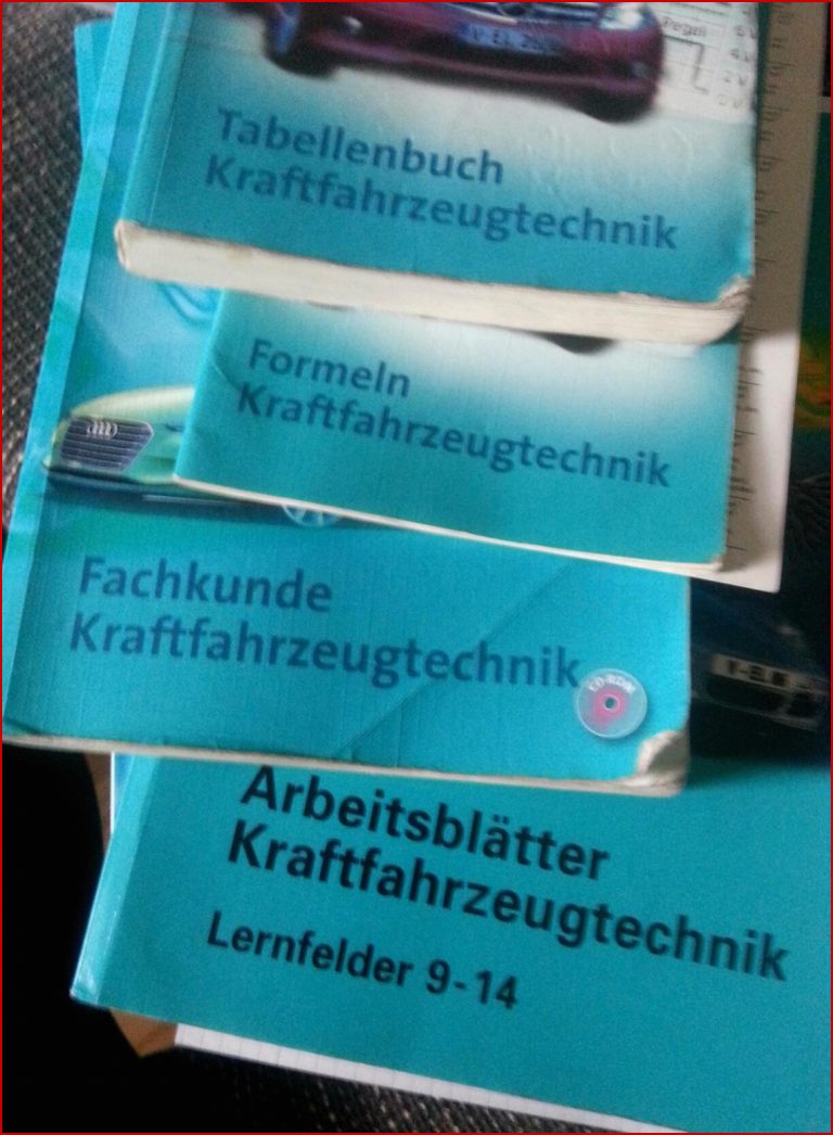 Arbeitsblätter Kraftfahrzeugtechnik Lernfelder 9 14