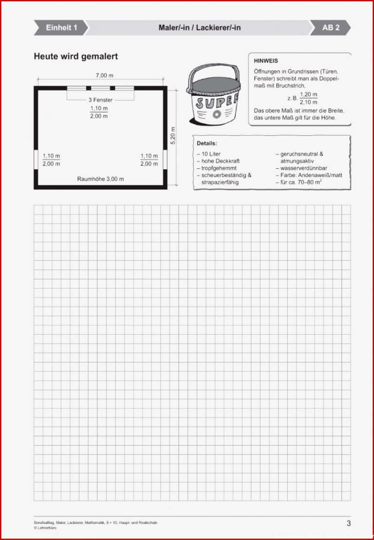 Arbeitsblätter Maler Und Lackierer Pdf Worksheets