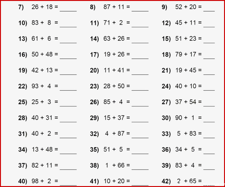 Arbeitsblätter Mathe 3 Klasse Zum Ausdrucken Worksheets