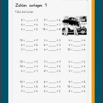 Arbeitsblätter Mathe Klasse 1 Zahlen Zerlegen Felipa