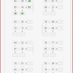 Arbeitsblätter Mathe Klasse 2 Subtraktion Worksheets