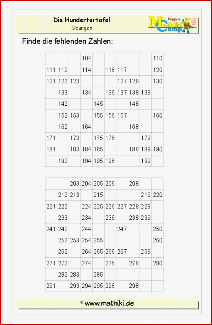 Arbeitsblätter Mathe Klasse 3 Arbeitsbl舩ter mathe 3