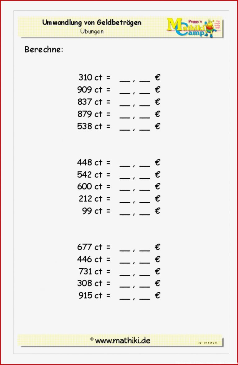 Arbeitsblätter Mathe Klasse 3 Wiederholung Worksheets