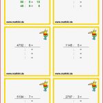 Arbeitsblätter Mathe Klasse 4 Halbschriftliche Division