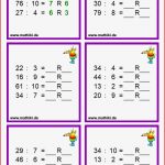 Arbeitsblätter Mathe Klasse 4 Halbschriftliche Division