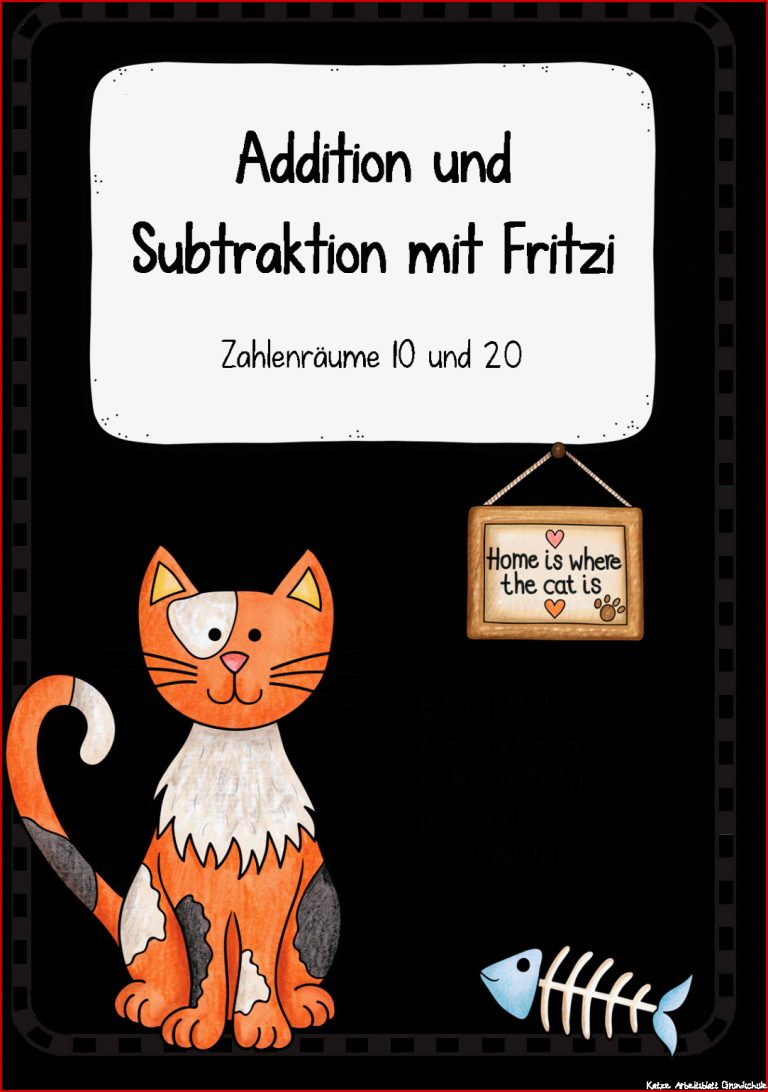 Arbeitsblätter mit Fritzi Zahlenräume 10 und 20