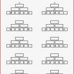 Arbeitsblätter Mit Rechenmauern Zahlenmauern Zum