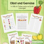 Arbeitsblätter Obst Und Gemüse – Grundschule