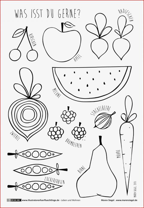 Arbeitsblätter Obst Und Gemüse Kindergarten Worksheets - Kostenlose