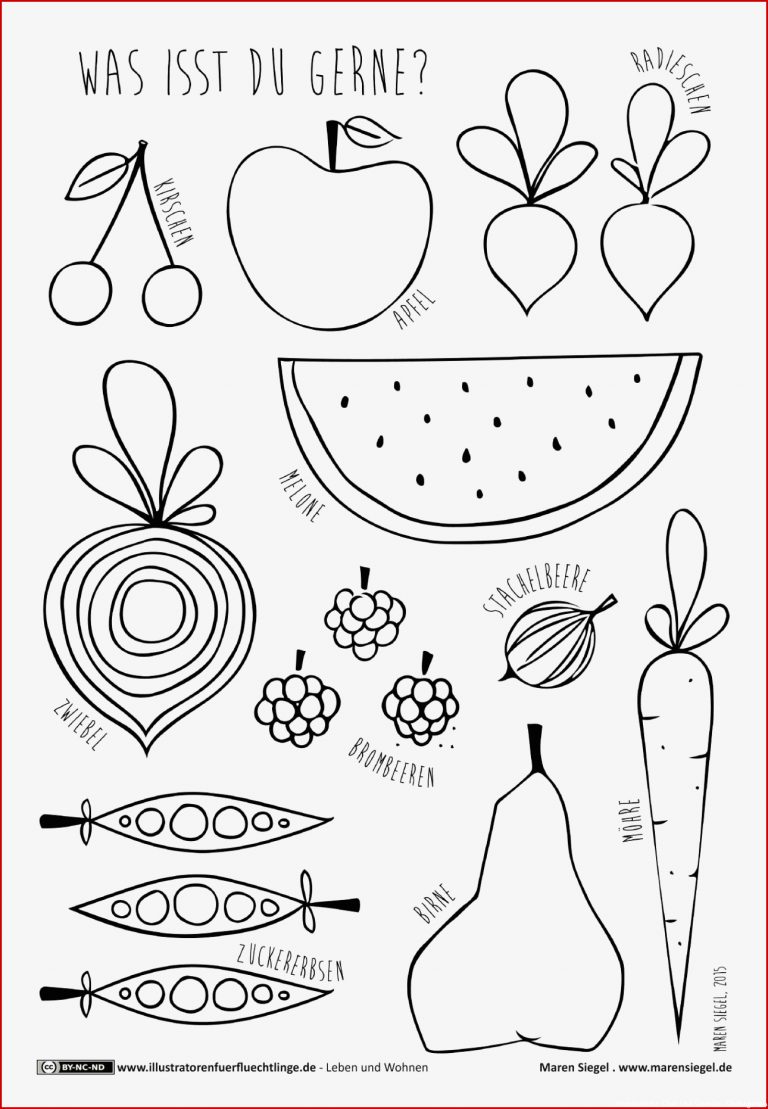 Arbeitsblätter Obst Und Gemüse Kindergarten Worksheets