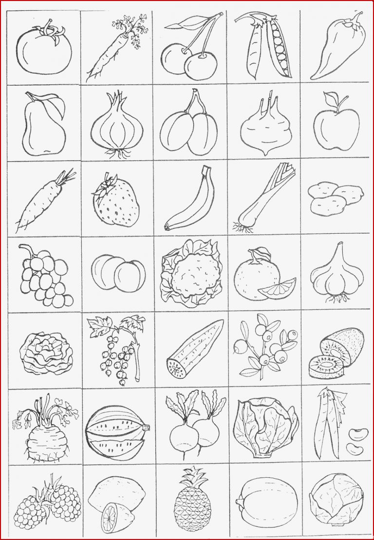 Arbeitsblätter Obst Und Gemüse Worksheets