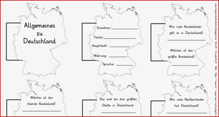 Arbeitsblätter Sachunterricht Klasse 4 Deutschland